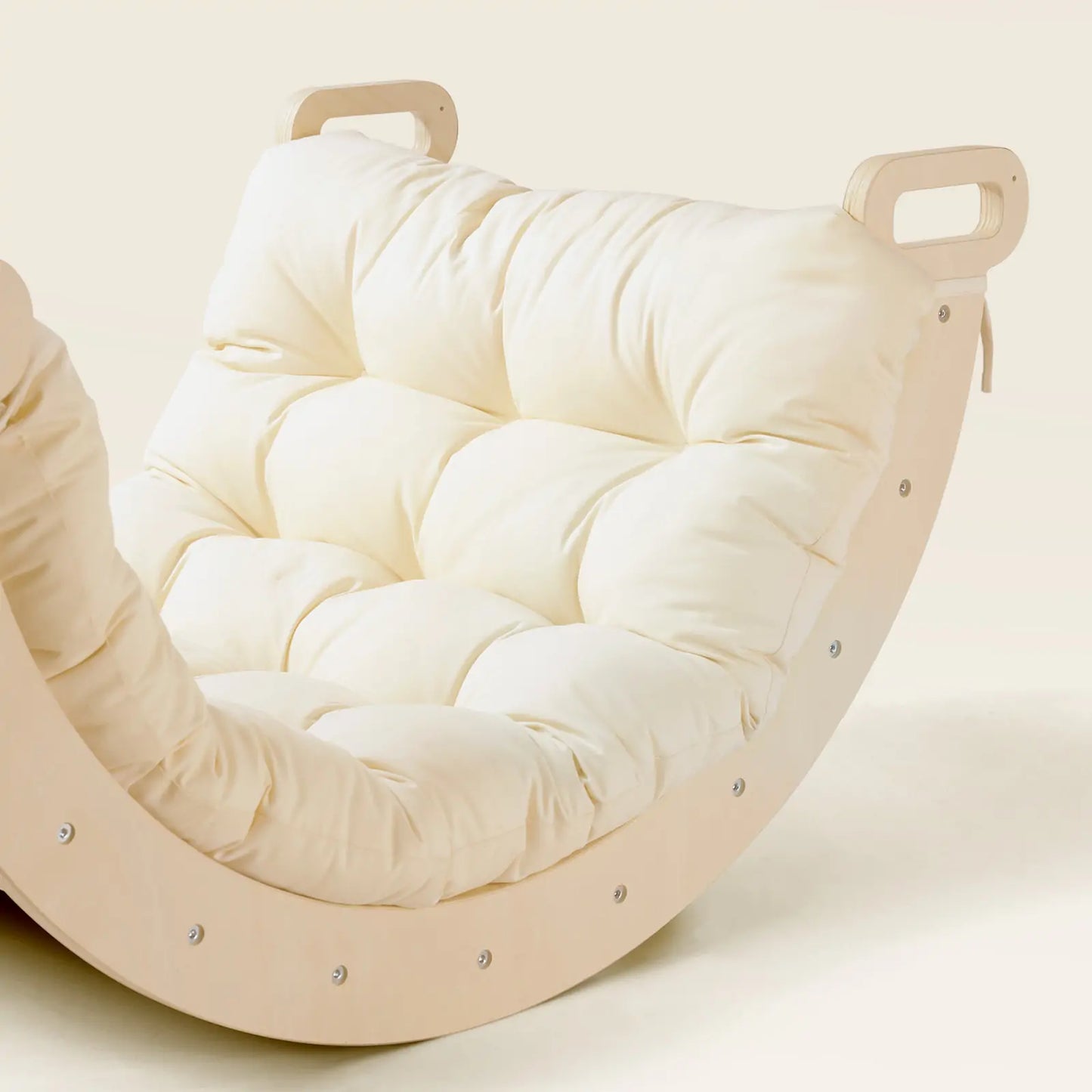Tiny Land Thick Padded Play Cushion curved wood frame cream padding arch not included on Tampa Home & Garden Store