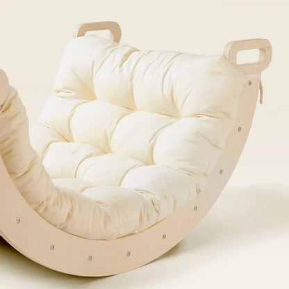 Tiny Land Thick Padded Play Cushion curved wood frame cream padding arch not included on Tampa Home & Garden Store