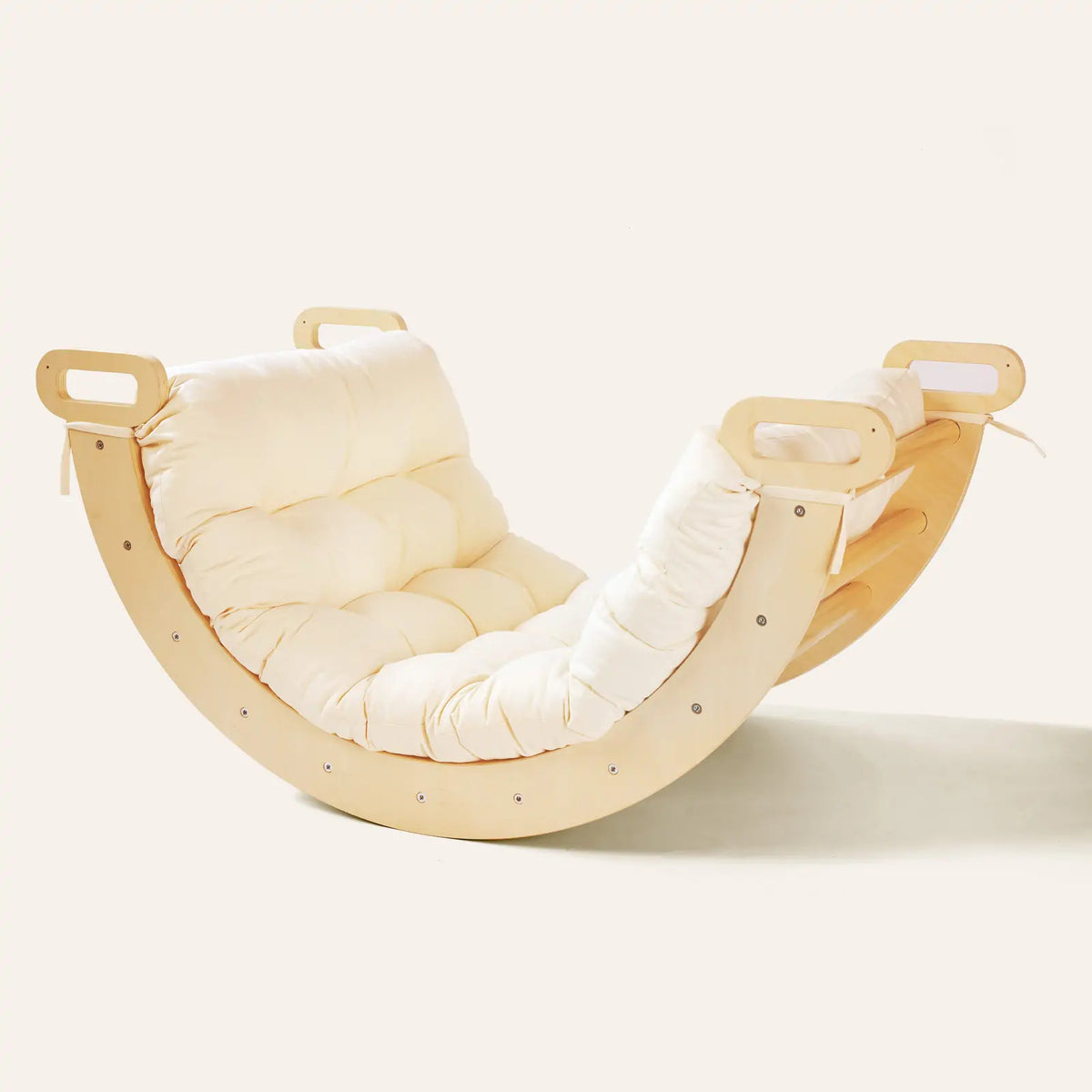 Tiny Land Thick Padded Play Cushion on wooden climbing frame with padding and end handles on Tampa Home & Garden Store