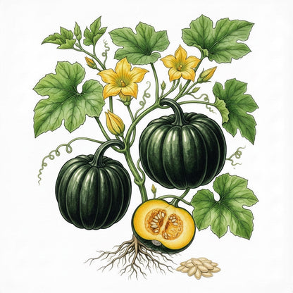 SQUASH (Buttercup) Seeds, Burgess - Tampa Home & Garden Store