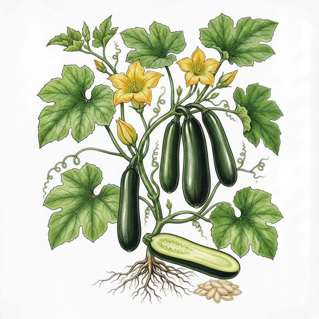 SQUASH Seeds, Black Beauty - Tampa Home & Garden Store