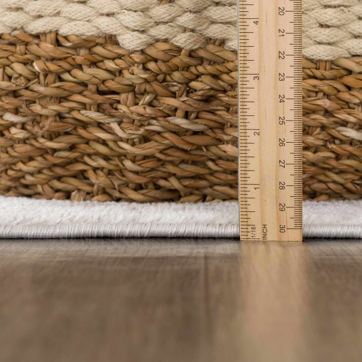 Mudgee Area Rug natural beige braided jute by Boutique Rugs on Tampa Home & Garden Store