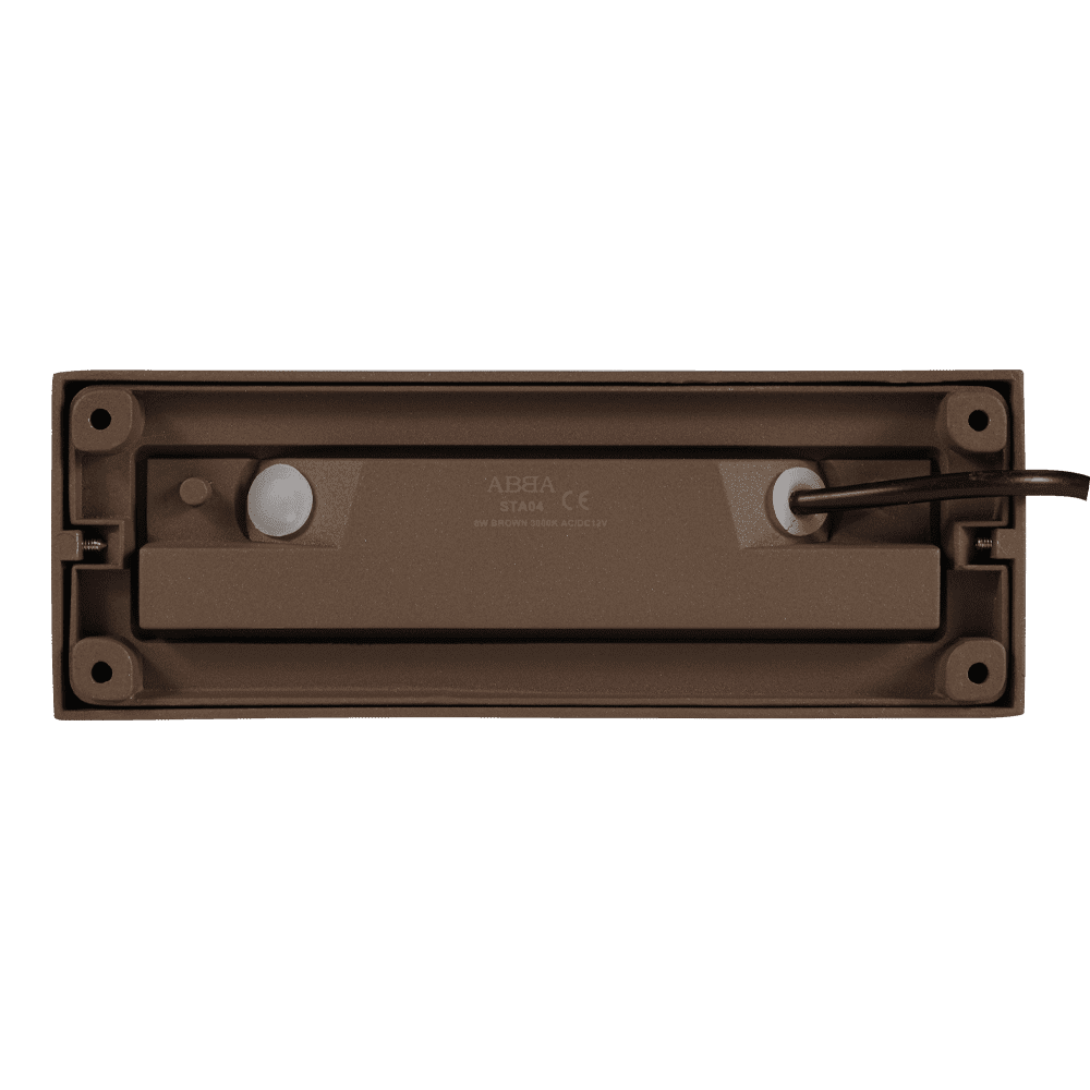 STA04 8W Low Voltage Cast Aluminum Rectangular Surface Mount LED Step or Deck Light