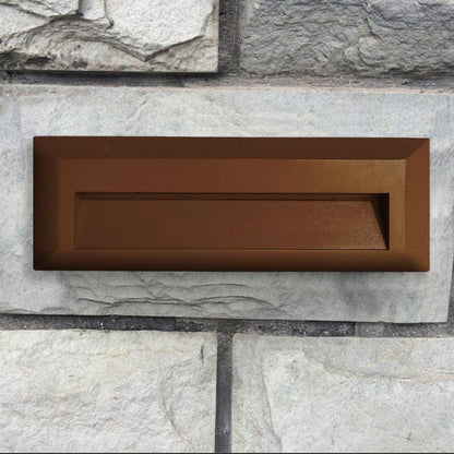 STA04 8W Low Voltage Cast Aluminum Rectangular Surface Mount LED Step or Deck Light