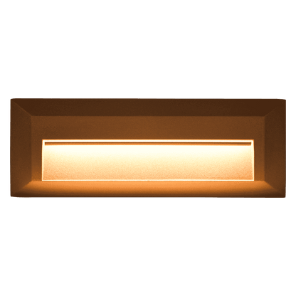 STA04 8W Lampe de marche ou de terrasse rectangulaire à montage en surface en fonte d'aluminium basse tension