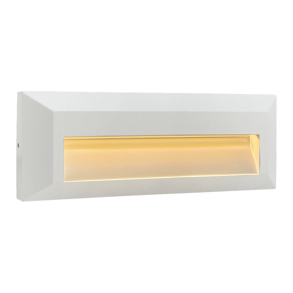 Luz LED rectangular para escalones o cubiertas de aluminio fundido de bajo voltaje STA04 de 8 W para montaje en superficie