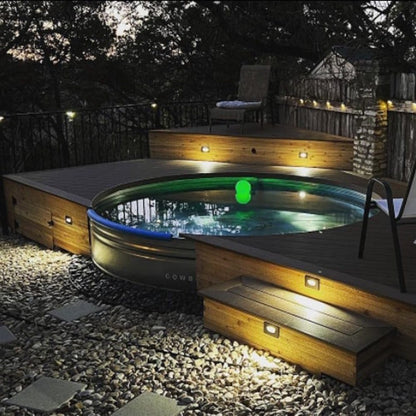 STA07 3W 3CCT Rectangular Waterproof Horizontal LED Stairs Step Light Fixture - Tampa soil911.com