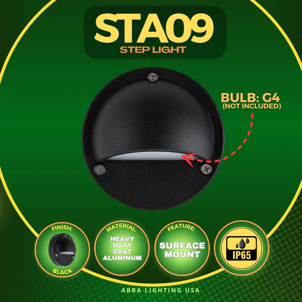 Éclairage paysager basse tension de bâti de surface de lumière de plate-forme ronde en aluminium de STA09 LED