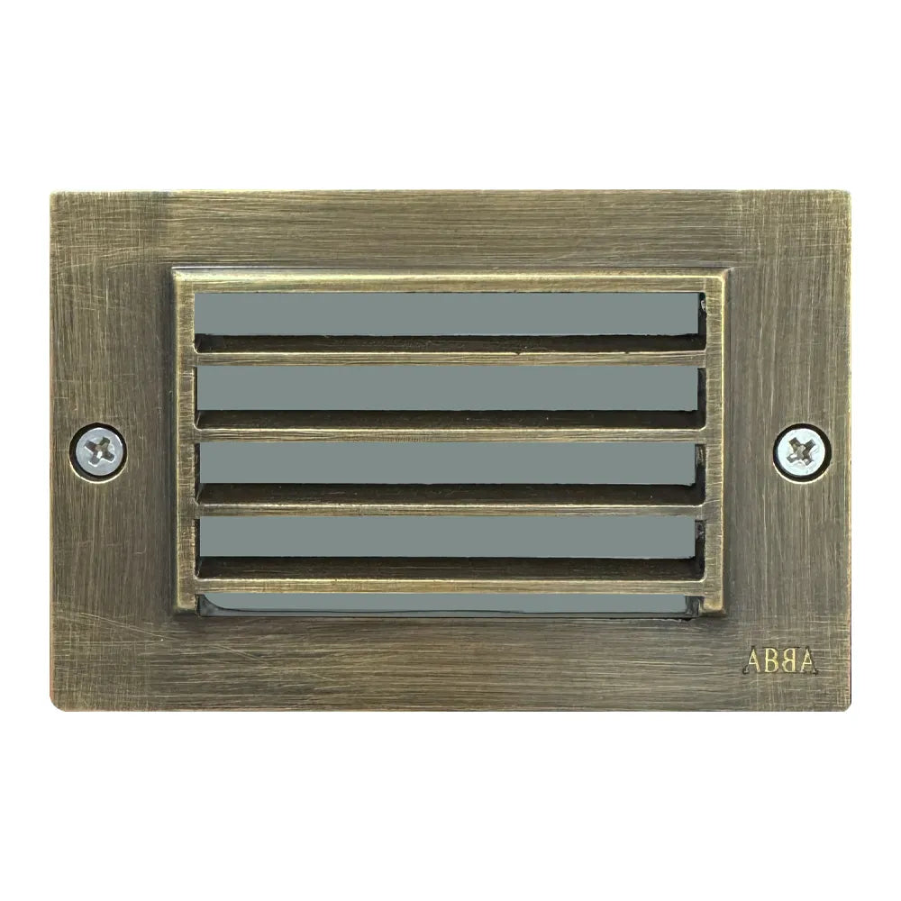 STB02 - Luces LED de ladrillo horizontales impermeables con rejilla de ventilación para iluminación de bordes de escalones