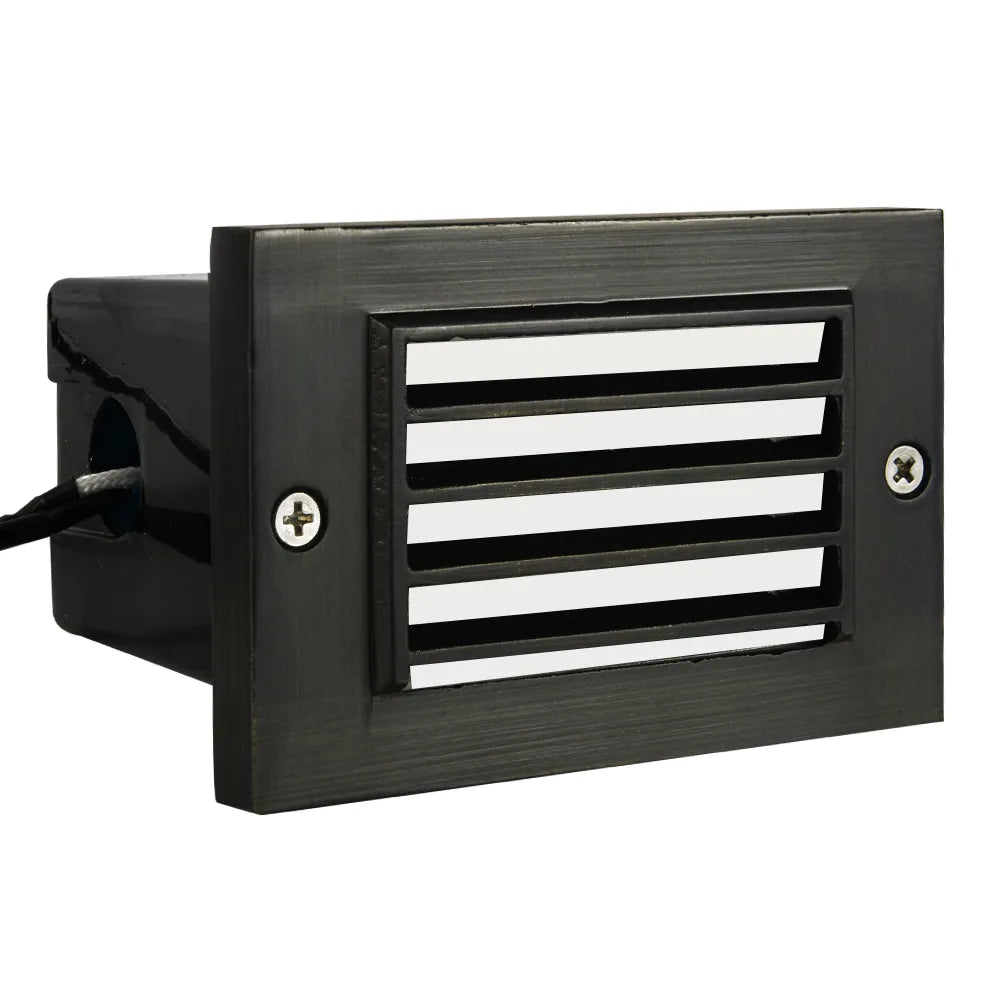 STB02 - Luces LED de ladrillo horizontales impermeables con rejilla de ventilación para iluminación de bordes de escalones