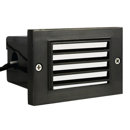 STB02 - Luces LED de ladrillo horizontales impermeables con rejilla de ventilación para iluminación de bordes de escalones