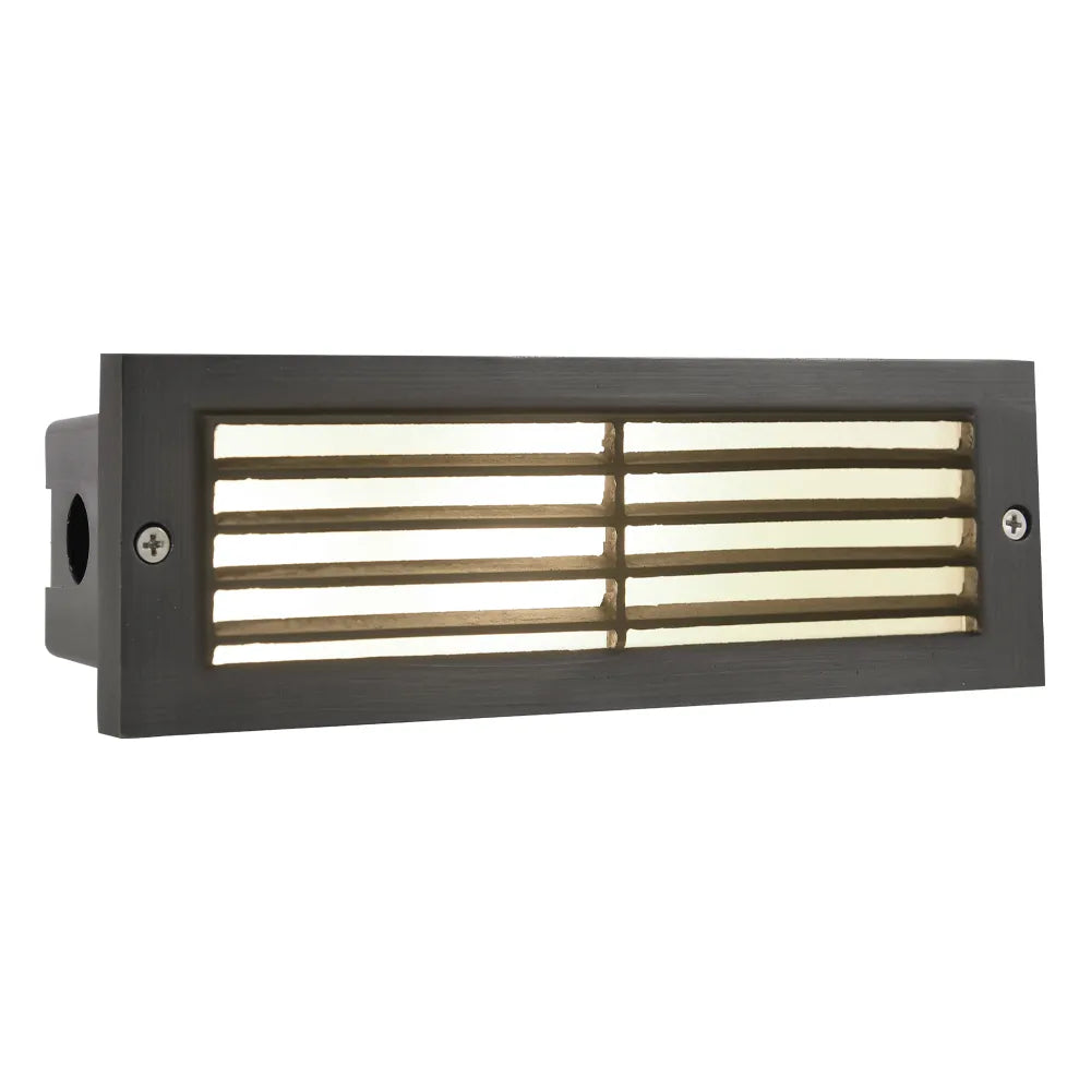 STB03 Louver Horizontal LED Brick Lights Warm White Edge Outdoor Step Light