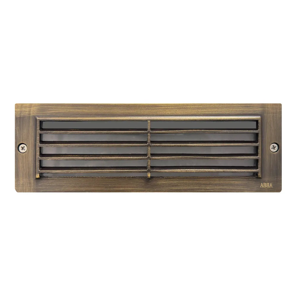 STB03 Louver Horizontal LED Brick Lights Warm White Edge Outdoor Step Light