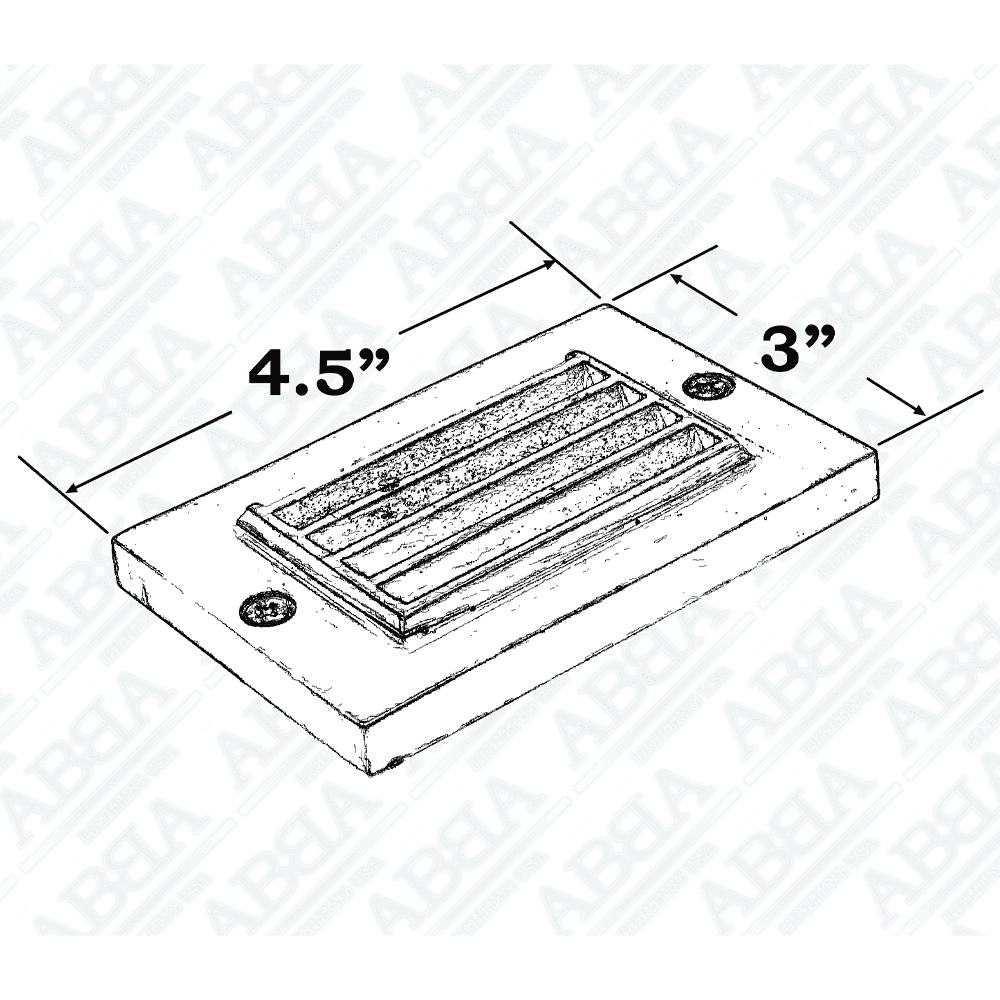 Luz de paso horizontal para interior y exterior con montaje en superficie LED STB07 de 2 W