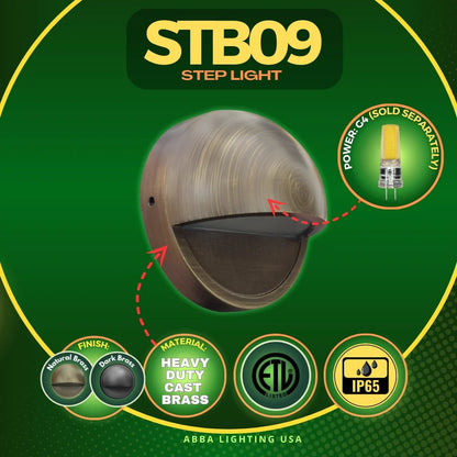 STB09 LED Round Deck Light Surface Mount Low Voltage Landscape Lighting
