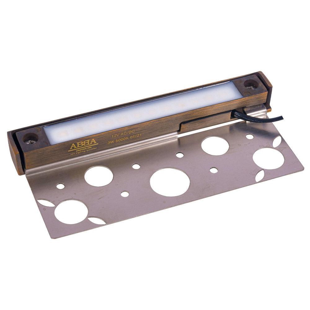 STB12 Brass LED Retaining Wall Light Low Voltage Hardscape Paver Lighting - Tampa soil911.com