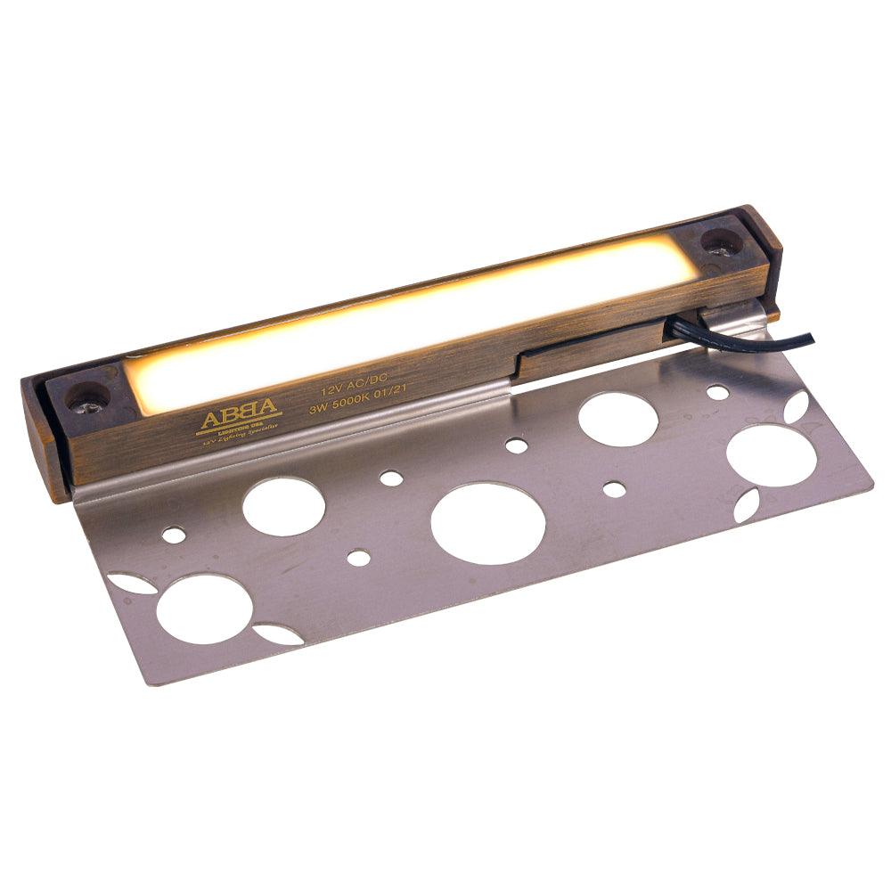 STB12 Brass LED Retaining Wall Light Low Voltage Hardscape Paver Lighting - Tampa soil911.com