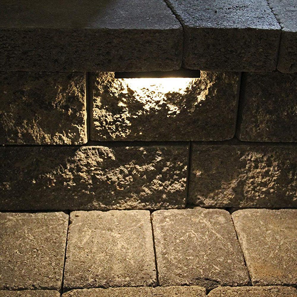STB12 Brass LED Retaining Wall Light Low Voltage Hardscape Paver Lighting - Tampa soil911.com