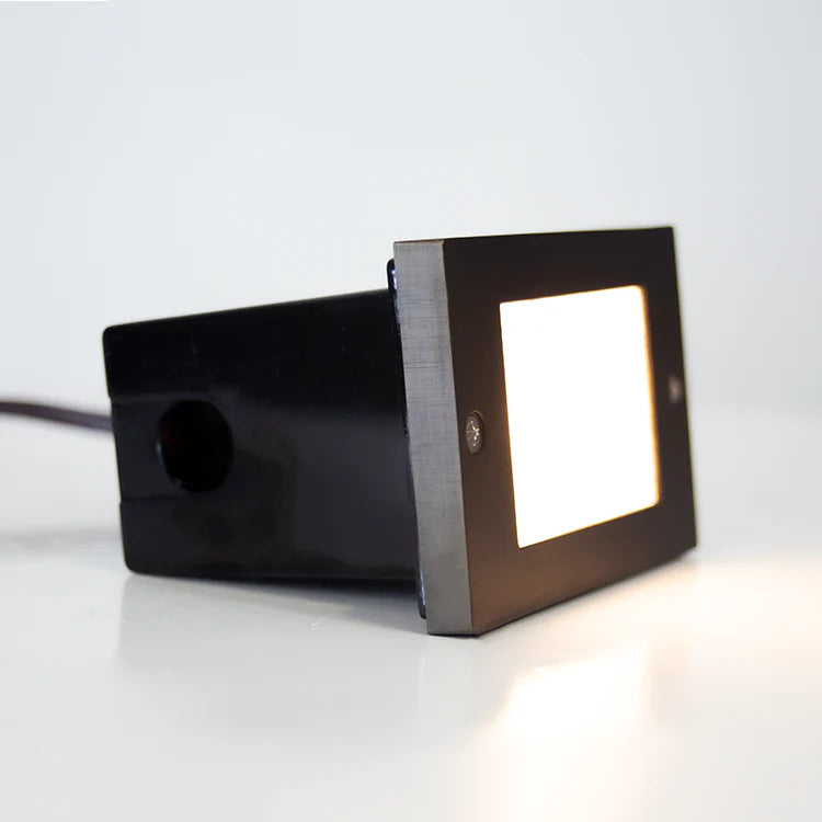Luces LED de ladrillo impermeables horizontales STB15 para exteriores, luz de borde para escalones