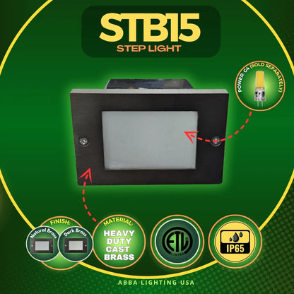 Luces LED de ladrillo impermeables horizontales STB15 para exteriores, luz de borde para escalones