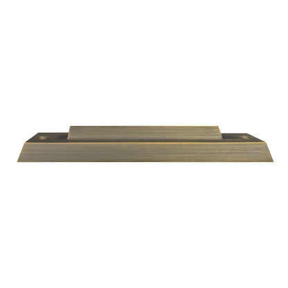 Luz de paso horizontal delgada para interior y exterior de latón fundido con LED STB16 de 2 W para montaje en superficie