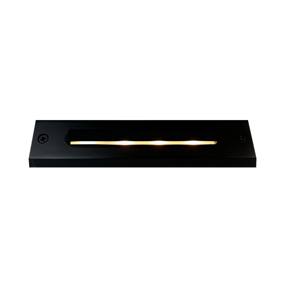 STB16 2W LED Cast Brass Surface Mounted Slim Horizontal Outdoor & Indoor Step Light