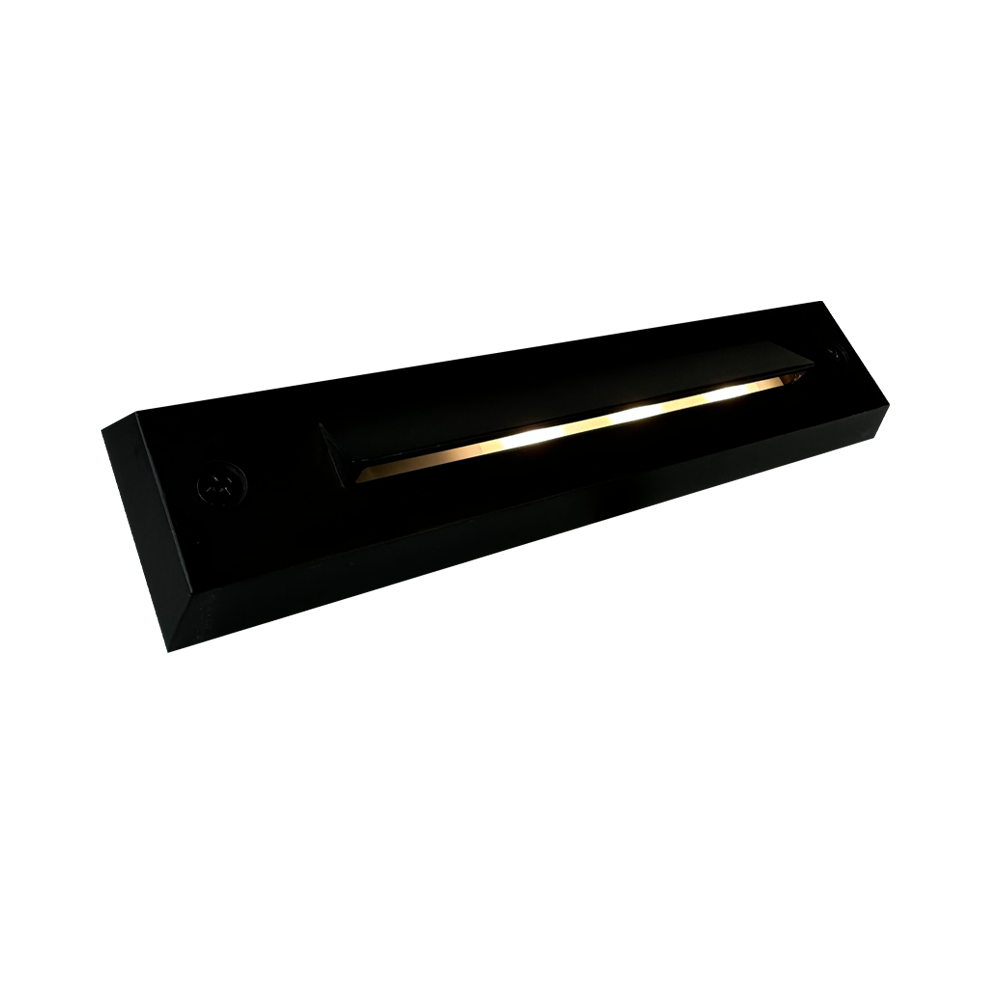 STB16 2W LED Cast Brass Surface Mounted Slim Horizontal Outdoor & Indoor Step Light