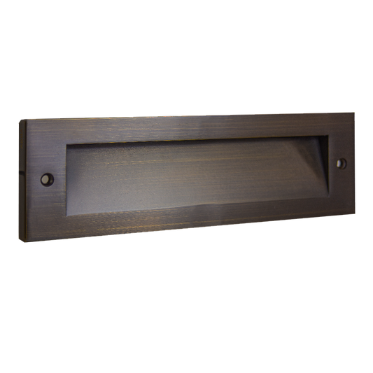 Lámpara de pie horizontal para exteriores de latón fundido con LED STB18 de 3 W, moderna, de bajo voltaje