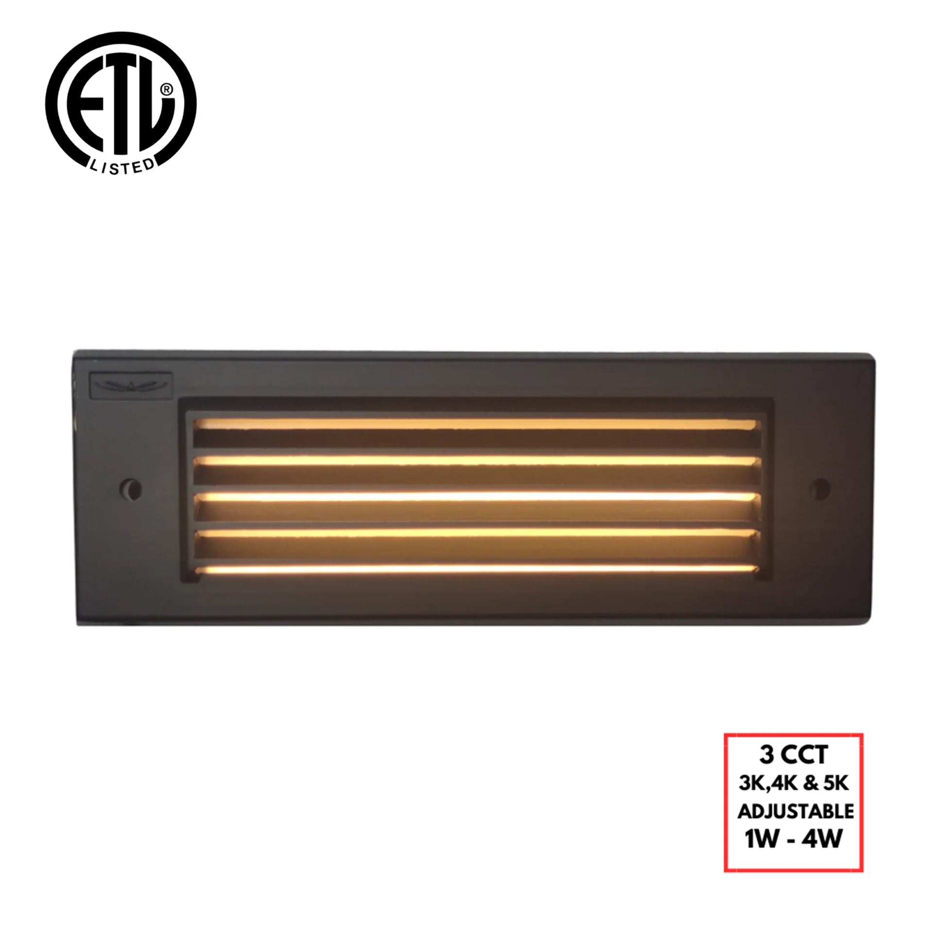 STBCC17 Cast Brass 1W-4W 3CCT Adjustable LED Outdoor Step Light Low Voltage Lighting - Tampa Home & Garden Store