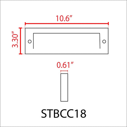 STB18 3W LED Cast Brass Outdoor Horizontal Modern Step Light Low Voltage Lighting
