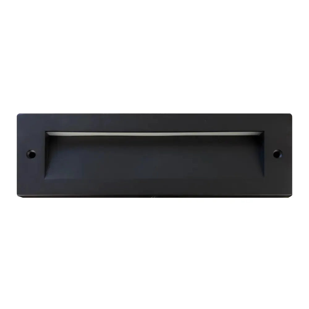 Stb18 3W LED cast brass outdoor step light by Kings Outdoor Lighting, black finish on Tampa Home & Garden Store