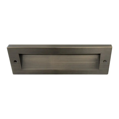 Stb18 3W LED cast brass outdoor step light brass finish recessed mount Kings Outdoor Lighting on Tampa Home & Garden Store