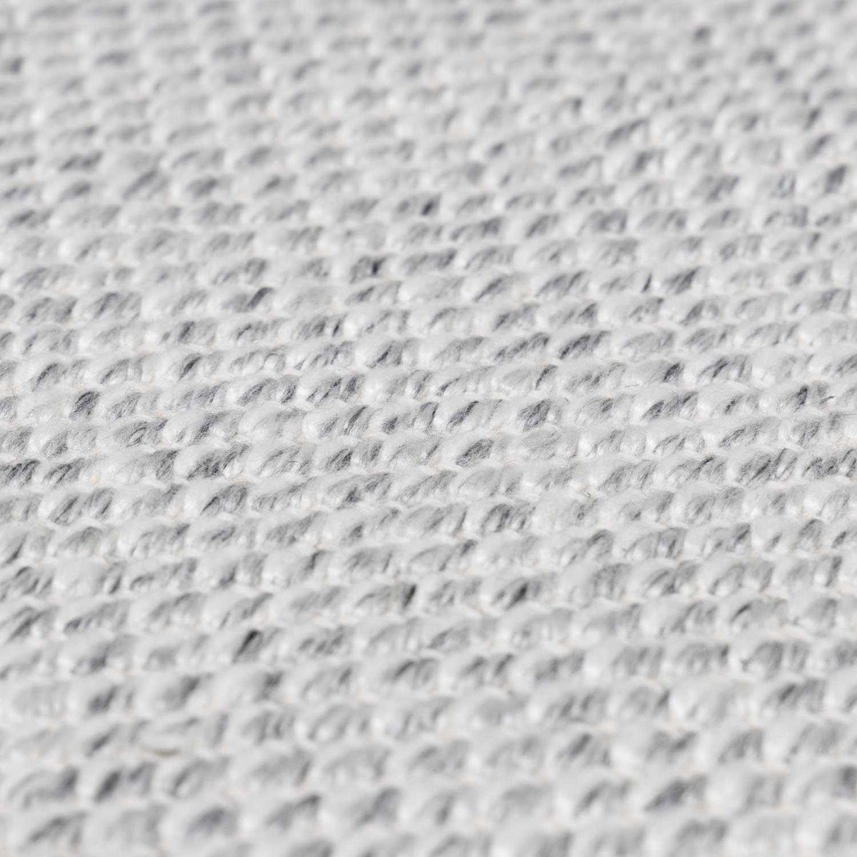 Stenhousemuir Luxe Handmade Rug clearance close-up texture in light gray by Boutique Rugs on Tampa Home & Garden Store