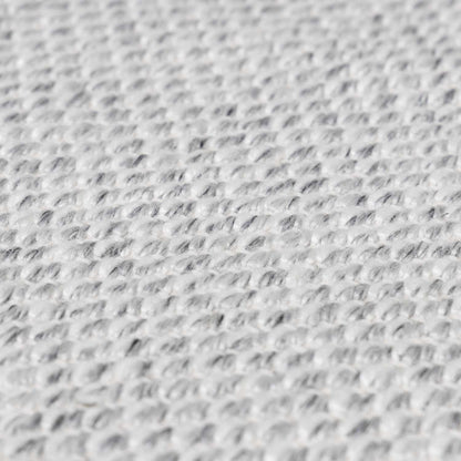 Stenhousemuir Luxe Handmade Rug clearance close-up texture in light gray by Boutique Rugs on Tampa Home & Garden Store
