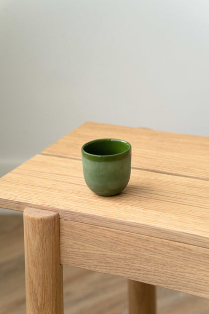 Handmade Porcelain Espresso Cup and Bright Glaze