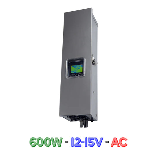STS600 600W Digital 12V, 15V Low Voltage Transformer with Photocell & Timer IP65