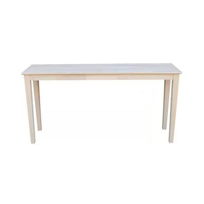 Mesa Consola Sofá Rústica de Madera Maciza sin Acabado de 1.5 m
