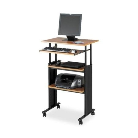 Adjustable Height Stand Up Office Desk in Medium Oak - Tampa Home & Garden Store