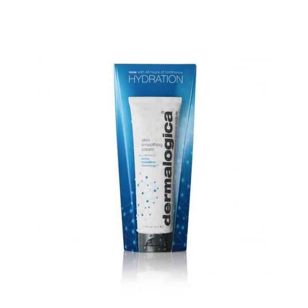 Dermalogica Skin Smoothing Cream tube in blue box, hyaluronic acid face moisturizer for dry skin 1.69 fl oz on Tampa Home & Garden Store