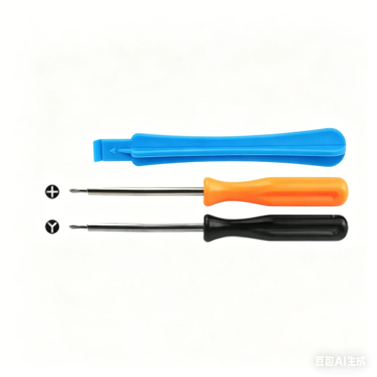 3-in-1 cross screwdriver set with blue orange black handles for NS Switch Joy-Con shell repair 1.5mm tips on Tampa Home & Garden Store