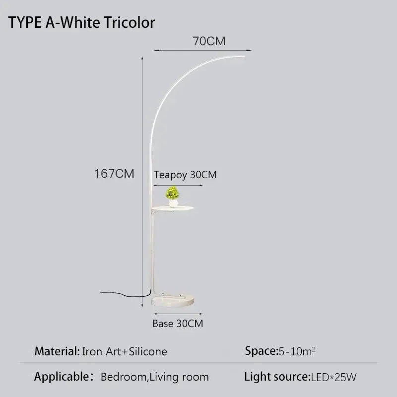 DecorBites LED Art Floor Lamp for Living Room