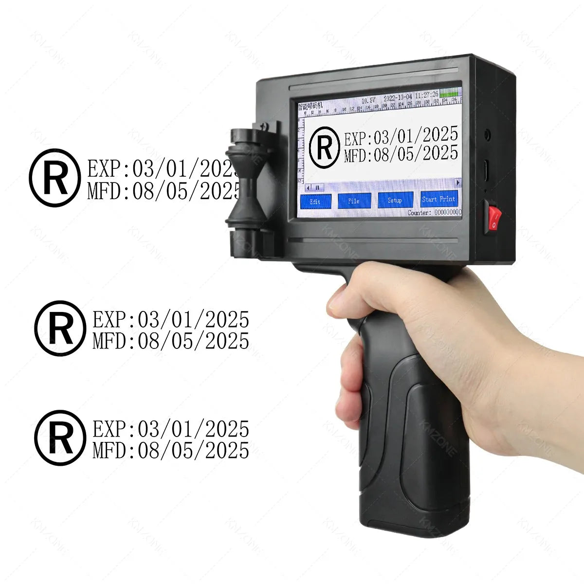 Portable handheld inkjet printer TIJ coding machine with touch screen by UpTrend Deals on Tampa Home & Garden Store
