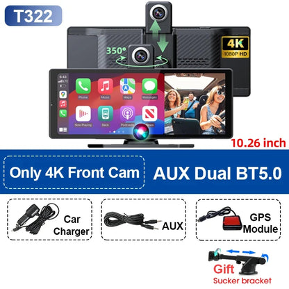 CarPlay screen UpTrend Deals 10.26in portable wireless touch display AUX BT5.0 GPS module on Tampa Home & Garden Store