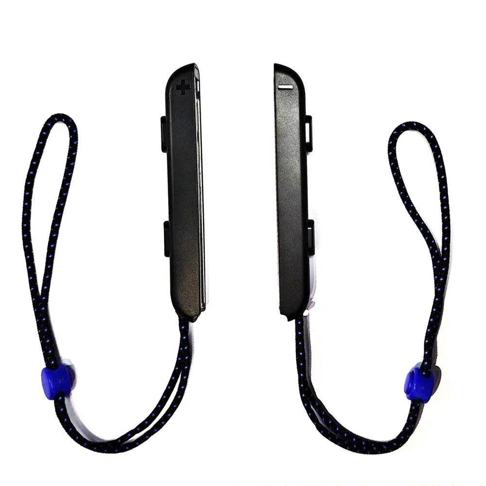 GAMINJA Switch Joy-Con wrist strap 2pcs, black braided cord with blue beads, aluminum alloy on Tampa Home & Garden Store