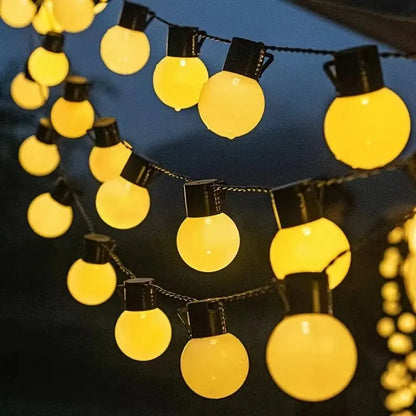 Perfecsy LED globe string lights 10/20 LEDs warm yellow outdoor decor for garden patio on Tampa Home & Garden Store