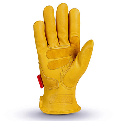 BikerZoneZ sheep leather motorcycle gloves in yellow with Velcro wrist strap on Tampa Home & Garden Store