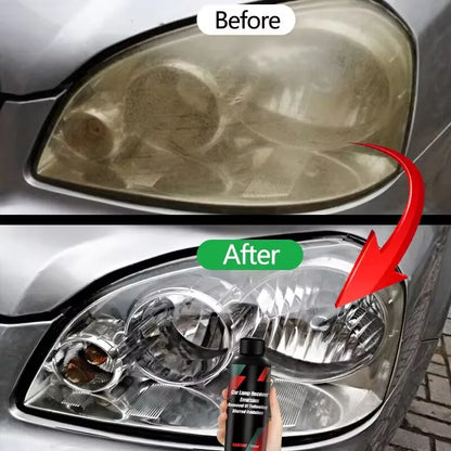 Headlight Restoration Kit by UpTrend Deals for car care; before and after lenses on Tampa Home & Garden Store