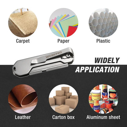 Workpro Stainless Folding Pocket Utility Knife