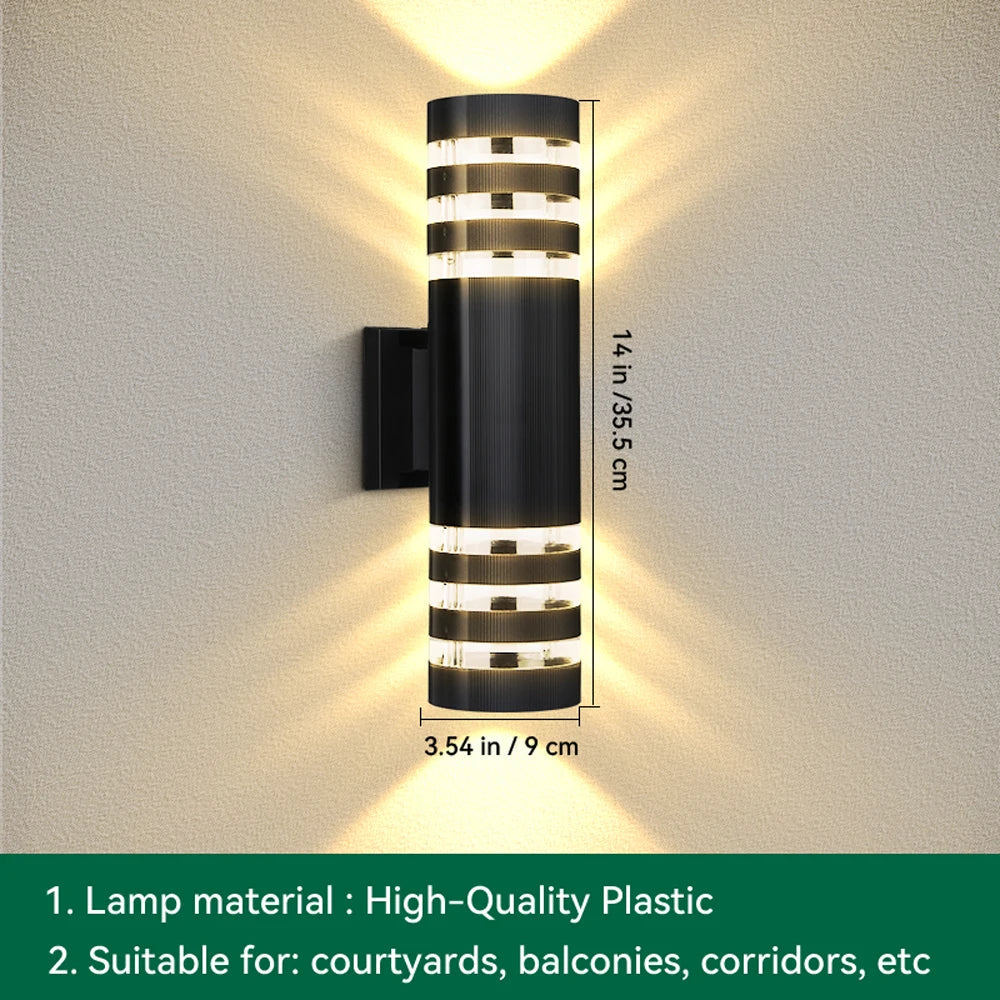 LED Outdoor Waterproof Wall Light | E27 Exterior Porch Stair Lamp Fixture