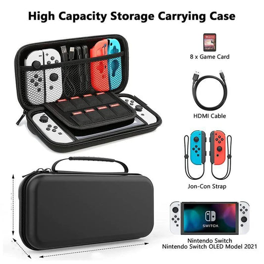 Portable storage bag for Nintendo Switch OLED/Lite, FLIPSTYLEZLLC case with 8 game slots and HDMI on Tampa Home & Garden Store